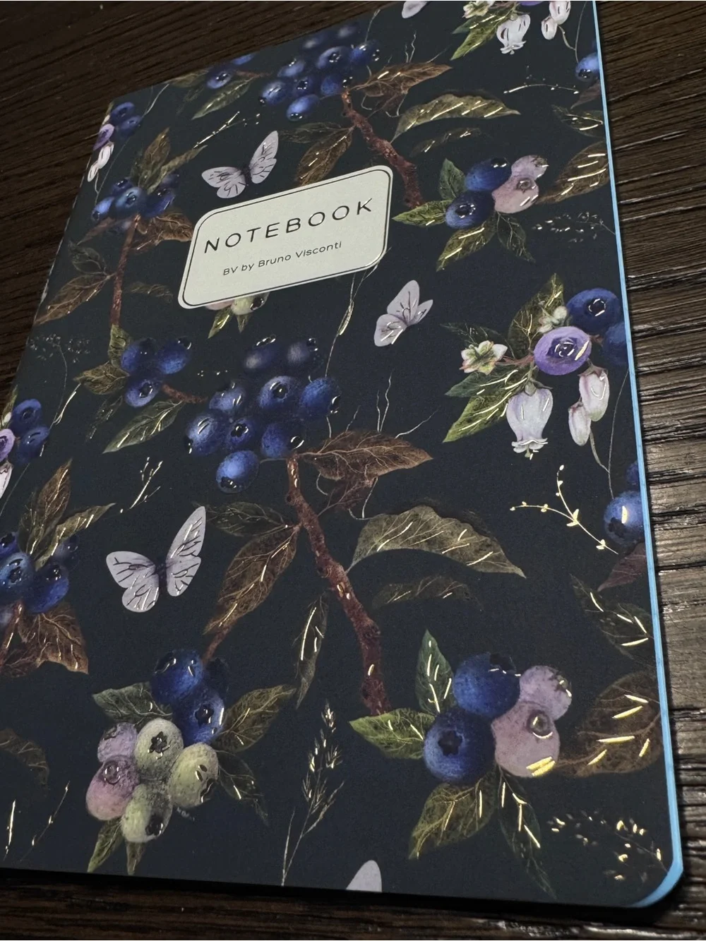 Bruno Visconti Soft Touch Wild Blueberries Notebook Journal A5 NEW